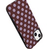 image:imageCasely iPhone 13 Mini Case  Spotted in SoHo  Burgundy Polka Dot  Bold Protective Design  Compatible with MagSafe