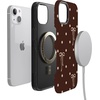 image:imageCasely iPhone 13 Mini Case  Teddy Bows  Brown Polka Dot  Bold Protective Design  MagSafe Compatible Design