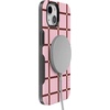 image:imageCasely iPhone 13 Mini Case  Uptown Gridlock  Pink Checkerboard  Bold Protective Design  Compatible with MagSafe