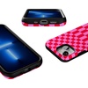 image:imageCasely iPhone 13 Mini Case  Vibe Check  Pink Checkerboard  Bold Protective Design  Compatible with MagSafe