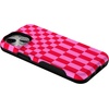 image:imageCasely iPhone 13 Mini Case  Vibe Check  Pink Checkerboard  Bold Protective Design  Compatible with MagSafe