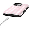 image:imageCasely iPhone 13 Pro Case  Sunday Best  Pink Gingham  Bold Protective Design  Compatible with MagSafe