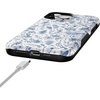 image:imageCasely iPhone 13 Pro Max Case  Blue Vintage Rabbits in Spring Flowers  Compatible with MagSafe  Bold Protective Design