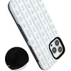image:imageCasely iPhone 13 Pro Max Case  Cottage Stripe  Blue Floral  Bold Protective Design  Compatible with MagSafe