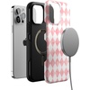 image:imageCasely iPhone 13 Pro Max Case  Queen of Diamonds  Pink Watercolor  Bold Protective Design  Compatible with MagSafe