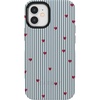 image:imageCasely iPhone 12 Mini Case  Love Lines  Blue Stripes  Bold Protective Design  MagSafe Compatible Design