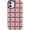 image:imageCasely iPhone 12 Mini Case  Uptown Gridlock  Pink Checkerboard  Bold Protective Design  Compatible with MagSafe
