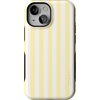 image:imageCasely iPhone 13 Mini Case  Butter Yellow Stripes  Sunday Best  Bold Protective Design  Compatible with MagSafe