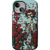 image:imageCasely iPhone 13 Mini Case  Forever Grateful  Grateful Dead Skeleton Floral  Compatible with MagSafe  Bold Protective Design