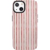 image:imageCasely iPhone 13 Mini Case  Pretty in Pastel  Blush Stripes  Bold Protective Design  MagSafe Compatible Design