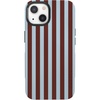 image:imageCasely iPhone 13 Mini Case  Sunday in Brooklyn  Chocolate Blue Stripes  Bold Protective Design  Compatible with MagSafe