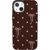 image:imageCasely iPhone 13 Mini Case  Teddy Bows  Brown Polka Dot  Bold Protective Design  MagSafe Compatible Design