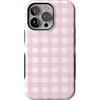 image:imageCasely iPhone 13 Pro Case  Sunday Best  Pink Gingham  Bold Protective Design  Compatible with MagSafe