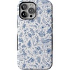 image:imageCasely iPhone 13 Pro Max Case  Blue Vintage Rabbits in Spring Flowers  Compatible with MagSafe  Bold Protective Design