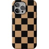 image:imageCasely iPhone 13 Pro Max Case  Fit Check  Black amp Brown Checkerboard  Bold Protective Design  MagSafe Compatible Design