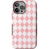 image:imageCasely iPhone 13 Pro Max Case  Queen of Diamonds  Pink Watercolor  Bold Protective Design  Compatible with MagSafe