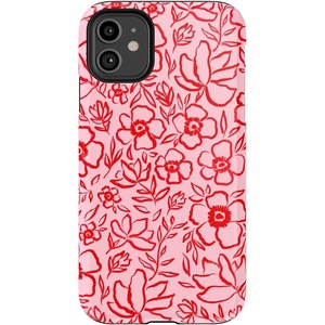 image:imageCasely iPhone 11 Case  Hanging Around  Potted Plants Floral  Essential Slim DualLayer Protective DesignBlush Garden  Floral Doodle