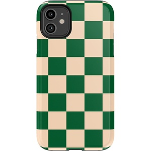 image:imageCasely iPhone 11 Case  Hanging Around  Potted Plants Floral  Essential Slim DualLayer Protective DesignFit Check  Green Checkerboard