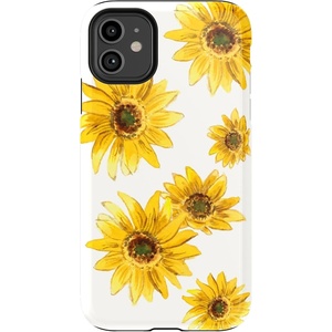 image:imageCasely iPhone 11 Case  Hanging Around  Potted Plants Floral  Essential Slim DualLayer Protective DesignGolden Garden  Yellow Sunflower