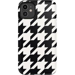 image:imageCasely iPhone 11 Case  Hanging Around  Potted Plants Floral  Essential Slim DualLayer Protective DesignHoundstooth  High Contrast Design