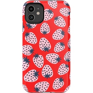 image:imageCasely iPhone 11 Case  Hanging Around  Potted Plants Floral  Essential Slim DualLayer Protective DesignId Pick You  Red Strawberry