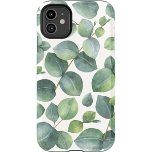 image:imageCasely iPhone 11 Case  Hanging Around  Potted Plants Floral  Essential Slim DualLayer Protective DesignLeaf Me Alone  Green Floral Print