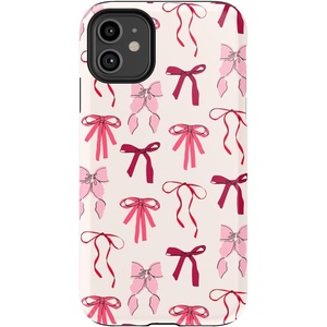 image:imageCasely iPhone 11 Case  Hanging Around  Potted Plants Floral  Essential Slim DualLayer Protective DesignLover Girlie  Pink Bows