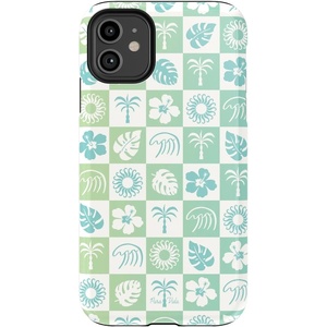 image:imageCasely iPhone 11 Case  Hanging Around  Potted Plants Floral  Essential Slim DualLayer Protective DesignPura Vida  Coastal Checkers