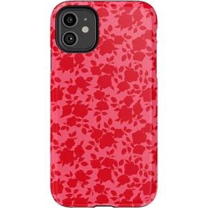 image:imageCasely iPhone 11 Case  Hanging Around  Potted Plants Floral  Essential Slim DualLayer Protective DesignRose Garden  Red Aesthetic