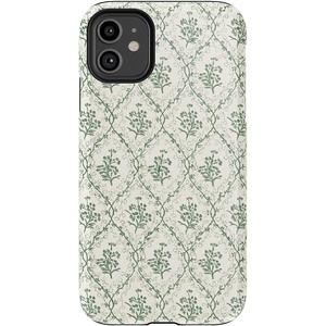 image:imageCasely iPhone 11 Case  Hanging Around  Potted Plants Floral  Essential Slim DualLayer Protective DesignSage Tapestry  Floral Vines