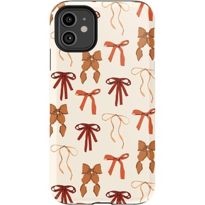 image:imageCasely iPhone 11 Case  Harlequin Midnight Diamond  Black and Purple  Essential Slim DualLayer Protective DesignFall Girlie  Pumpkin Spice Bows