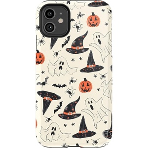 image:imageCasely iPhone 11 Case  Harlequin Midnight Diamond  Black and Purple  Essential Slim DualLayer Protective DesignFeeling Witchy  Haunted Halloween