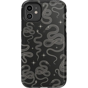 image:imageCasely iPhone 11 Case  Harlequin Midnight Diamond  Black and Purple  Essential Slim DualLayer Protective DesignWere Ready For It  Black Serpent
