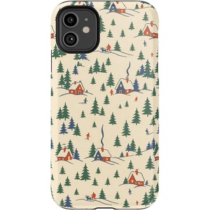 image:imageCasely iPhone 11 Case  You Cant Catch Me  Gingerbread Man  Essential Slim DualLayer Protective DesignChalet All Day  Winter Village