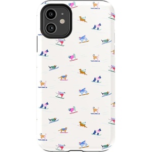image:imageCasely iPhone 11 Case  You Cant Catch Me  Gingerbread Man  Essential Slim DualLayer Protective DesignPowder Pups  Dog Sled