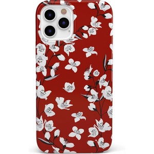 image:imageCasely iPhone 11 Pro Case  Floral Forest  Red Cherry Blossom Floral  Classic Ultra Slim Design