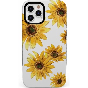 image:imageCasely iPhone 11 Pro Case  Totally Groovy  Teal Rainbow Stripes Color Block  Bold Protective DesignBright Yellow Sunflowers Floral