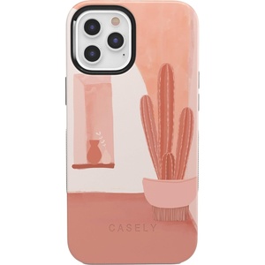 image:imageCasely iPhone 11 Pro Case  Totally Groovy  Teal Rainbow Stripes Color Block  Bold Protective DesignDesert Daze  Peachy Cactus