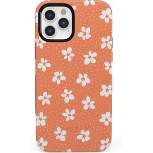 image:imageCasely iPhone 11 Pro Case  Totally Groovy  Teal Rainbow Stripes Color Block  Bold Protective DesignFlower My World  Burnt Orange Floral