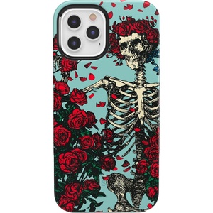 image:imageCasely iPhone 11 Pro Case  Totally Groovy  Teal Rainbow Stripes Color Block  Bold Protective DesignForever Grateful Dead Skeleton Floral