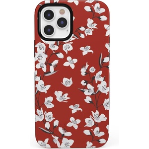 image:imageCasely iPhone 11 Pro Case  Totally Groovy  Teal Rainbow Stripes Color Block  Bold Protective DesignRed Cherry Blossom Floral