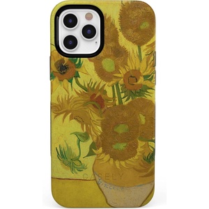 image:imageCasely iPhone 11 Pro Case  Totally Groovy  Teal Rainbow Stripes Color Block  Bold Protective DesignVan Gogh  Sunflowers Floral