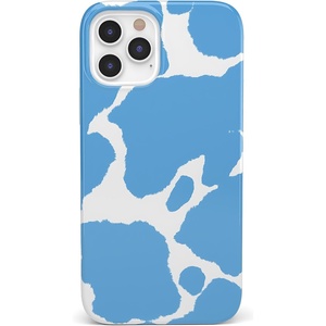 image:imageCasely iPhone 11 Pro Max Case  Current Mood  Light Blue Cow Print  Classic Ultra Slim Design