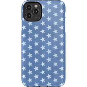 image:imageCasely iPhone 11 Pro Max Case  Houndstooth  High Contrast Design  Essential Slim DualLayer Protective DesignCoastal Blues  Denim Stars