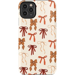 image:imageCasely iPhone 11 Pro Max Case  Houndstooth  High Contrast Design  Essential Slim DualLayer Protective DesignFall Girlie  Pumpkin Spice Bows