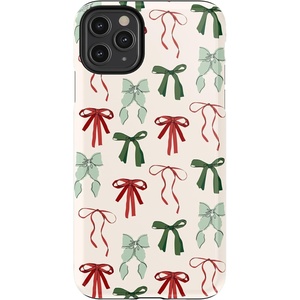 image:imageCasely iPhone 11 Pro Max Case  Houndstooth  High Contrast Design  Essential Slim DualLayer Protective DesignFestive Girlie  Holiday Bows