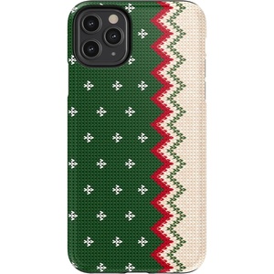 image:imageCasely iPhone 11 Pro Max Case  Houndstooth  High Contrast Design  Essential Slim DualLayer Protective DesignGrandpas Sweater  Holiday Knit