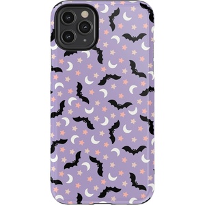 image:imageCasely iPhone 11 Pro Max Case  Houndstooth  High Contrast Design  Essential Slim DualLayer Protective DesignMidnight Flight  Celestial Bats