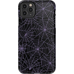 image:imageCasely iPhone 11 Pro Max Case  Houndstooth  High Contrast Design  Essential Slim DualLayer Protective DesignMidnight Web  Spider Web