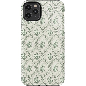 image:imageCasely iPhone 11 Pro Max Case  Houndstooth  High Contrast Design  Essential Slim DualLayer Protective DesignSage Tapestry  Floral Vines